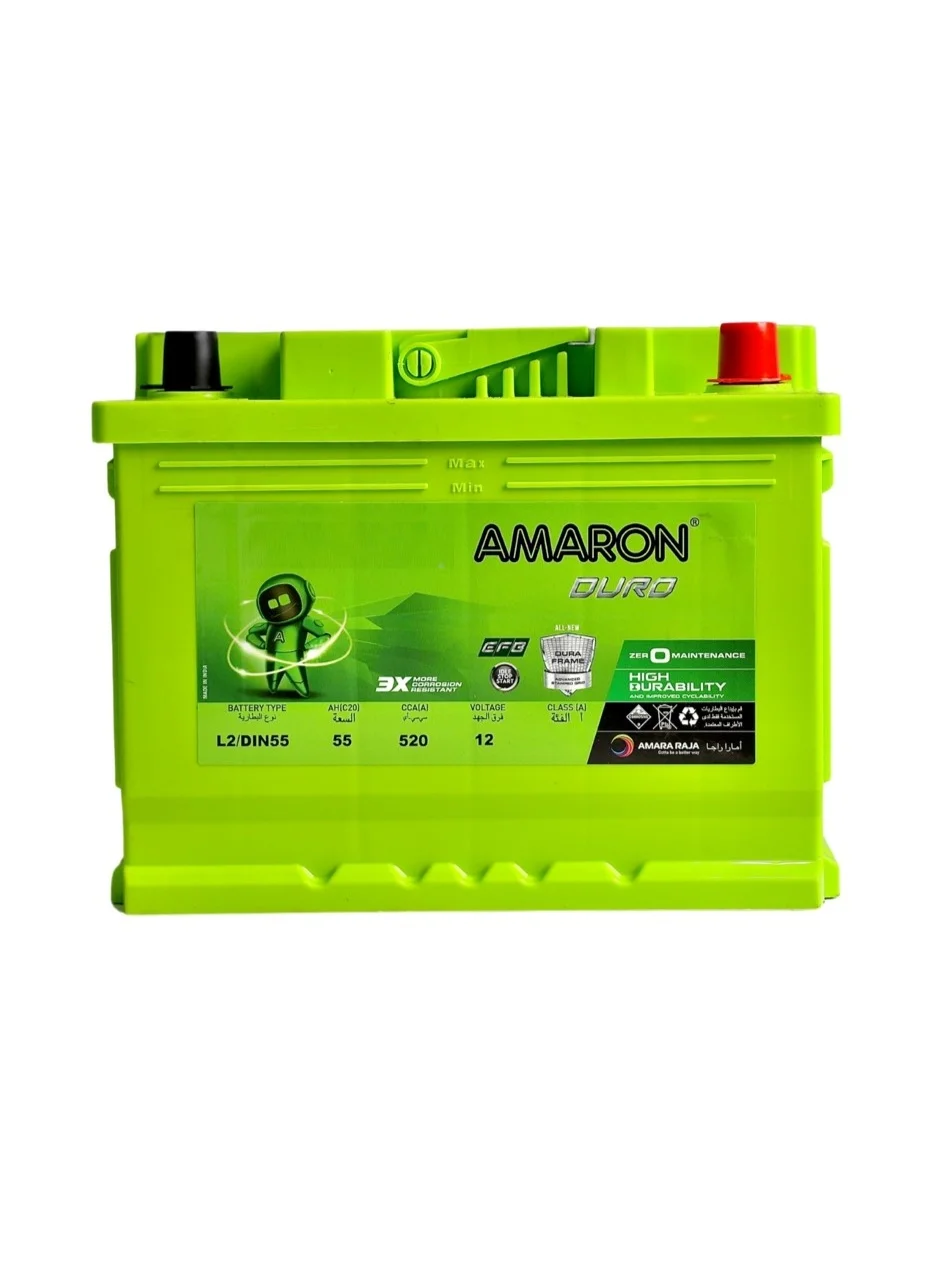 Amaron Car Battery (55AH, 520CCA, H5, B13) Premium Automotive Power Source wllzm