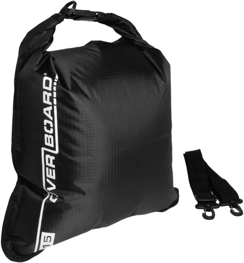 Premium Waterproof Dry Flat Bag Heavy-Duty Storage Gear for Outdoor Adventure (Black, 30L) zccsn