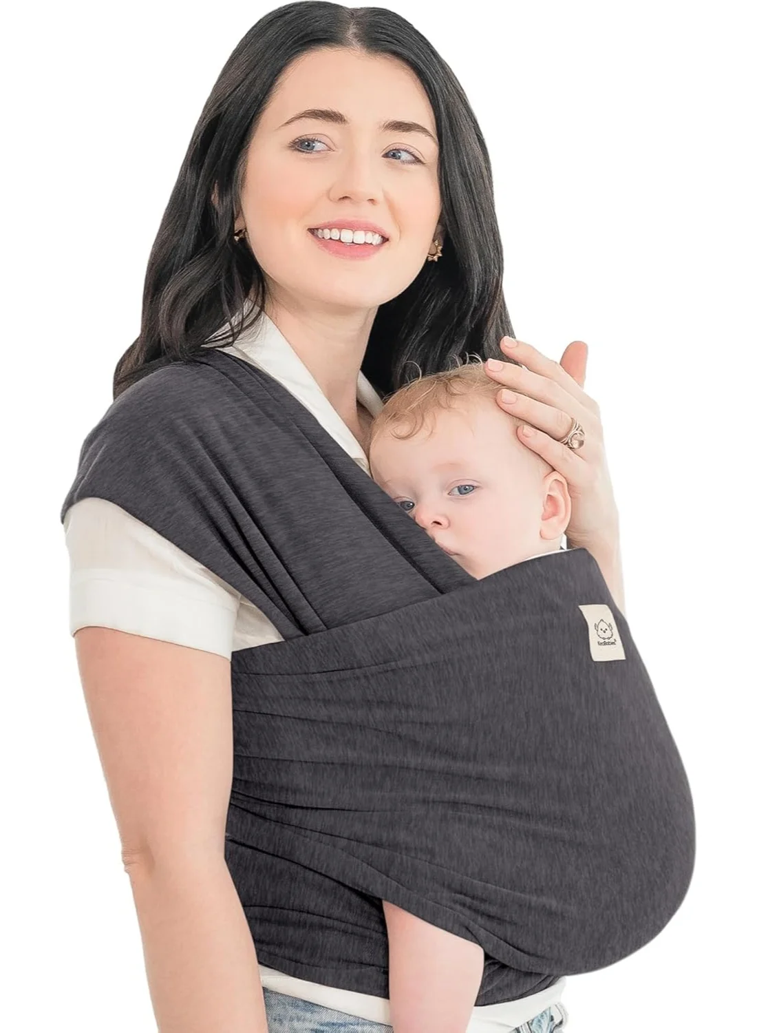 Premium Breathable Baby Wrap Carrier Hands-Free Sling for Newborns and Infants (Mystic Grey, One Size) 2w031