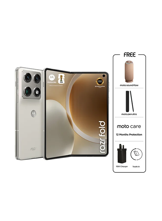 Premium Foldable 5G Smartphone 16GB RAM 512GB Storage (Lily White, 8.1-inch Screen) - Middle East Version tmmvd