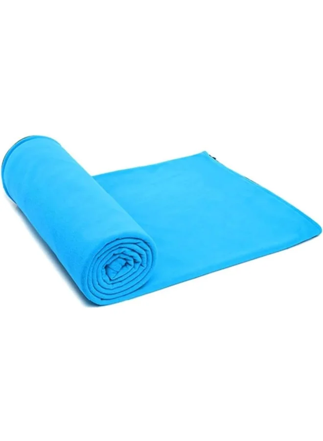 Adventure Lab Sleeping Bag Liner Ultralight Polar Fleece Camping Blanket with Zipper and Carry Bag (200 cm x 80 cm) 10pet