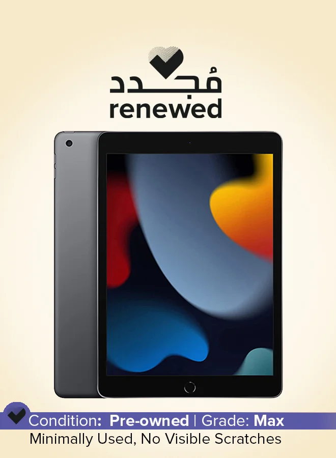 Premium Smart 10.2-Inch Tablet 64GB Wi-Fi High-Performance Multimedia Device (Space Gray, 10.2-Inch) 72ajm