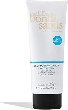 Bondi Sands Self Tanning Lotion for Natural Glow (Light/Medium, 200 mL) t63nf