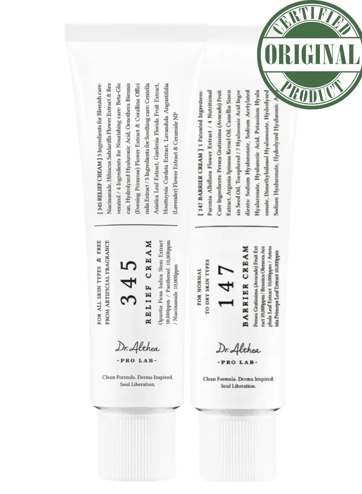 Dr. Althea Relief and Barrier Cream Duo Set for Sensitive Skin (50 mL + 50 mL) wd6q0