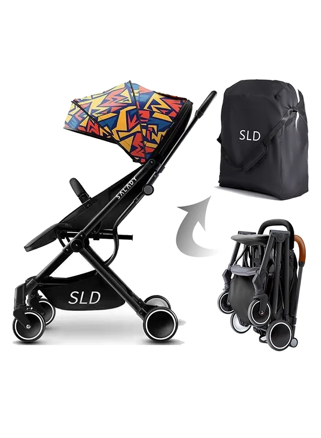TEKNUM Travel Lite Shock Proof Baby Stroller with Extra Wide Seat (Picasso Multicolour, Newborn to Toddler) kgfkw