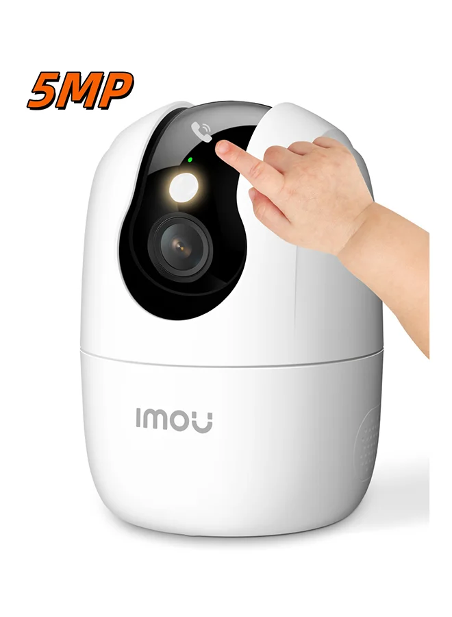 IMOU Indoor Security Camera 5MP 3K Ultra-Clear WiFi Surveillance with Call Button and Dual-Band Connectivity (5MP) 4fsz4