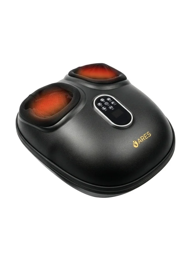 ARES Foot Massager Machine with Heating Function and Air Compression (3 Massage Modes, Adjustable Rolling, Professional Relaxation for Home Use) gzcit