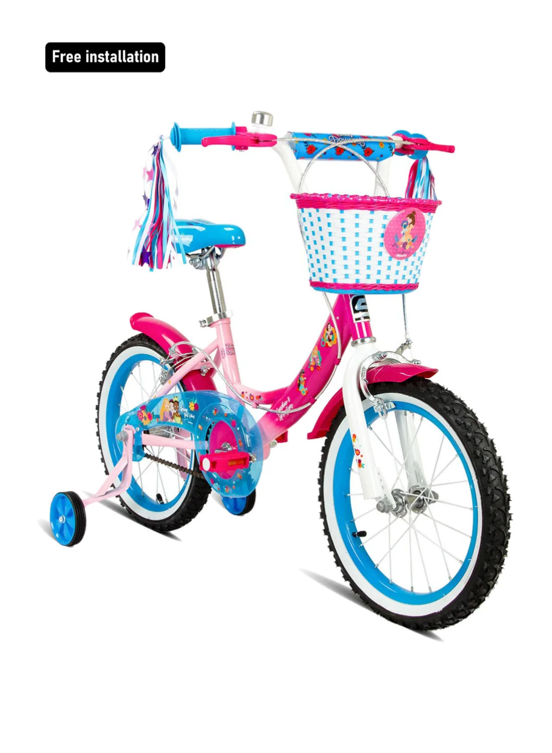 Spartan Cartoon Princess Bicycle for Kids (16-inch, Pink) 11y8j