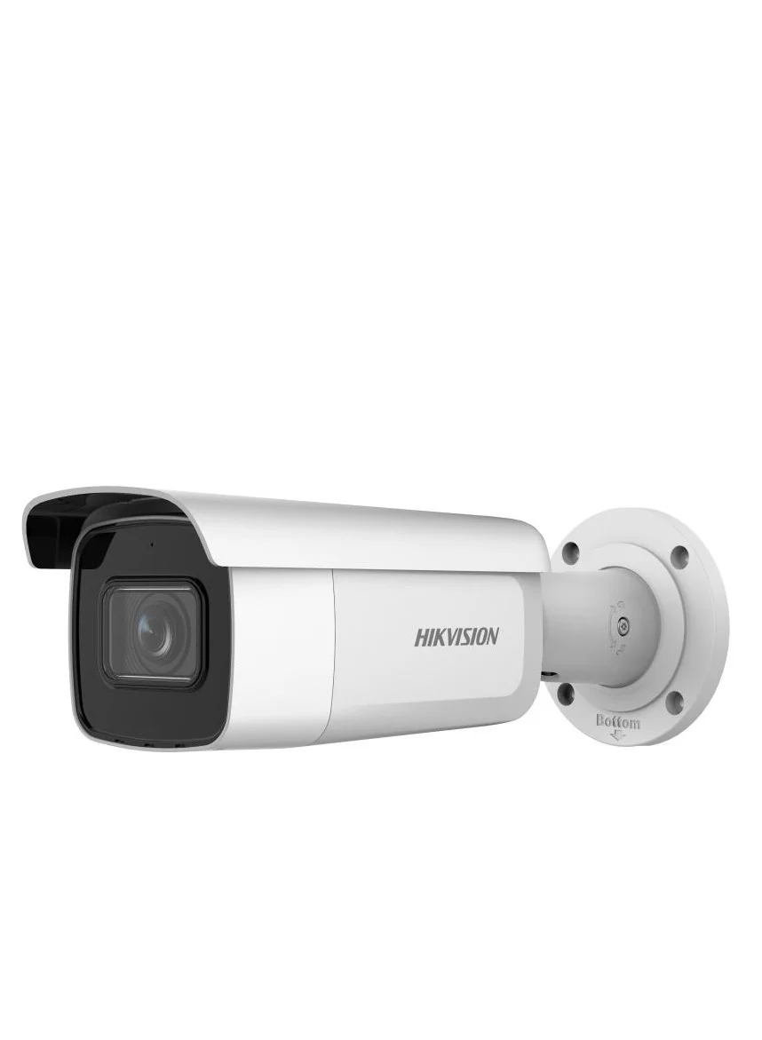 Premium 4MP AcuSense Motorized Varifocal Bullet Network Security Camera (2.8-12mm Lens, IP67/IK10, White) v2sho