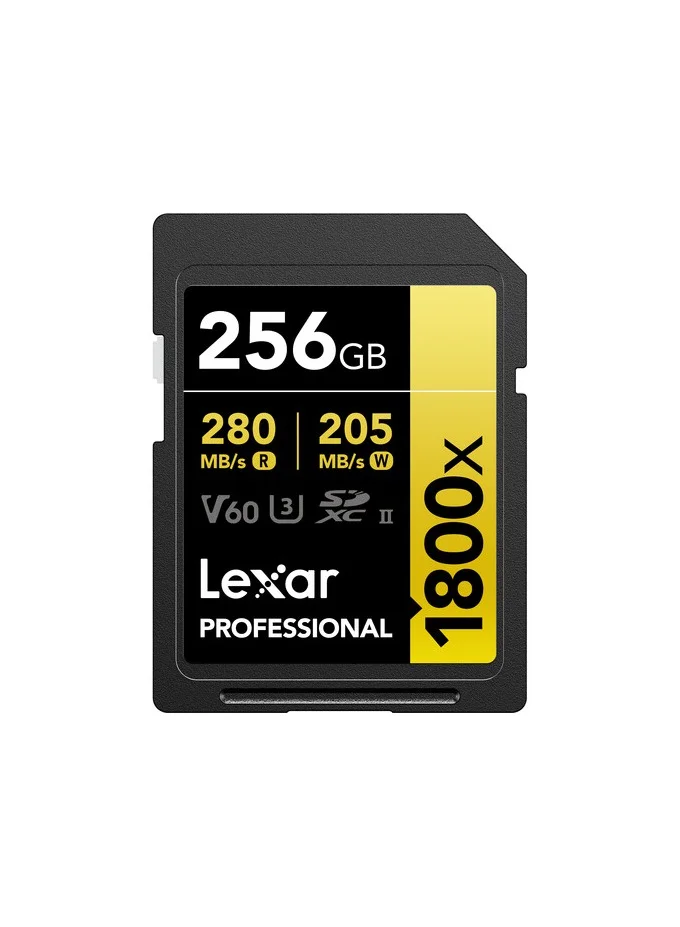 Professional UHS-II SDXC Memory Card High-Speed Data Storage (256 GB) cfjva