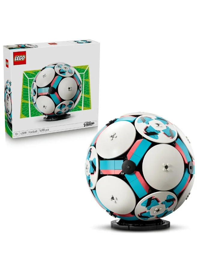 Building Blocks Soccer Ball 3D Display Model Building Kit (1498 Pieces, Plastic Construction Set for Kids and Adults) iwsn7