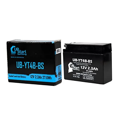 UpStart Battery Motorcycle Replacement Battery 12V 2.3Ah Maintenance-Free Sealed Lead Acid Power Unit (12V, 2.3Ah) ikkk2
