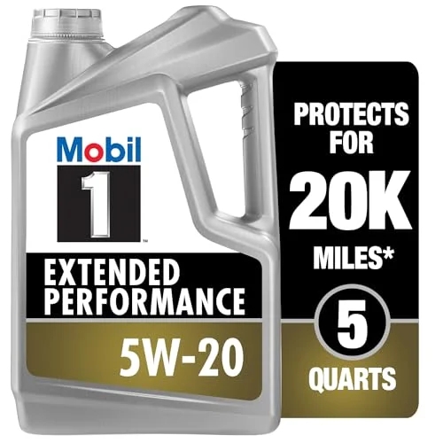 Premium Full Synthetic Motor Oil 5W-20 High-Performance Engine Lubricant (4.73 L) 1ywxa