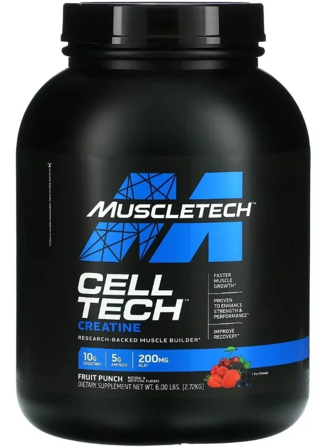 Premium Creatine Powder Fruit Punch Flavor (2.72 kg) 3kgws