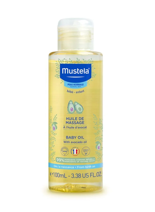 Premium Baby Massage Oil with Avocado Oil for Sensitive Skin (100 mL) abzi3