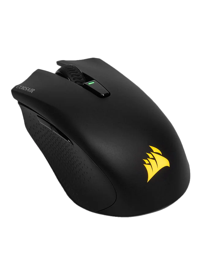 Premium Wireless RGB Gaming Mouse Ergonomic High-Precision Optical Sensor (Black, 1 Unit) xzgav