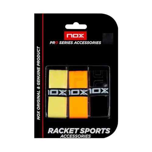 Professional Padel Racket Overgrips - Premium Anti-Slip Grip Tape for Enhanced Control & Comfort (3-Pack, Blue, Yellow & Black) d4p5s