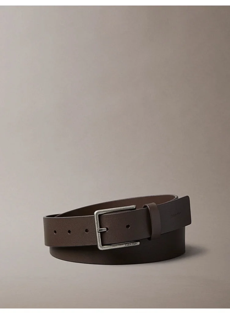 Premium Full-Grain Leather Belt Durable Classic Waist Accessory for Men (Black, 110 cm) f8b03