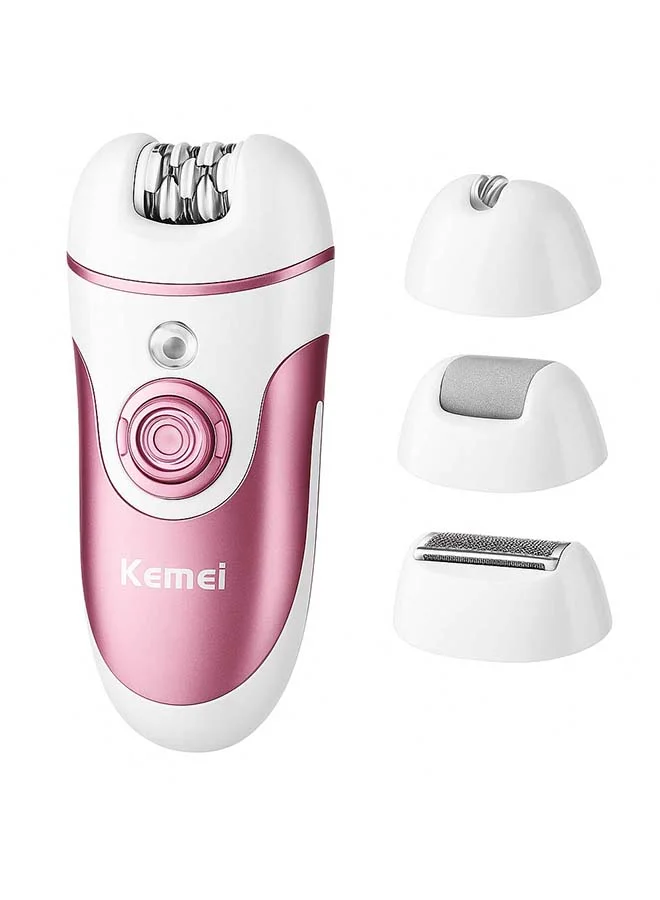 Kemei 4-in-1 Beauty Tools Kit for Women, Cordless Rechargeable Facial and Body Hair Removal Shaver and Callus Remover (1 Set) 3nz4g