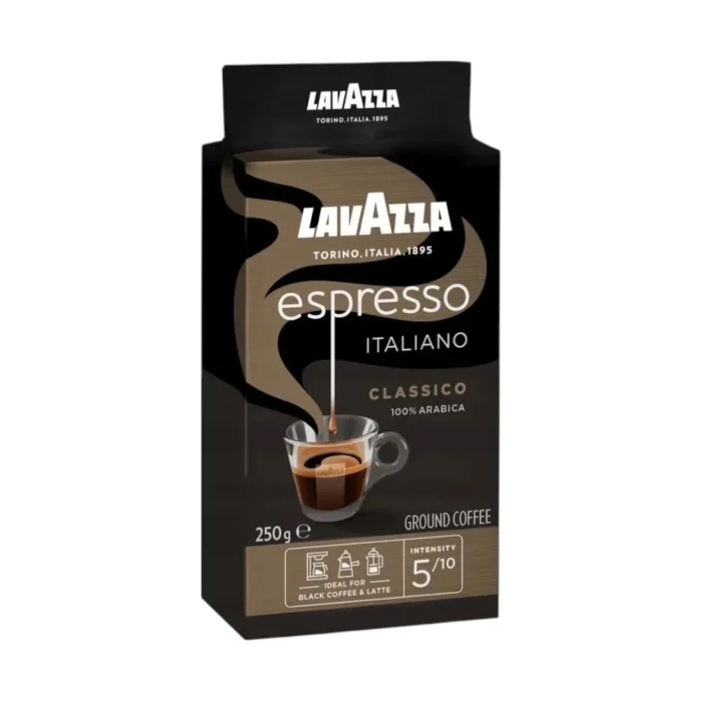 Premium Espresso Italiano Classico Ground Coffee Medium Roast (Intensity 5, 250g) bpotw