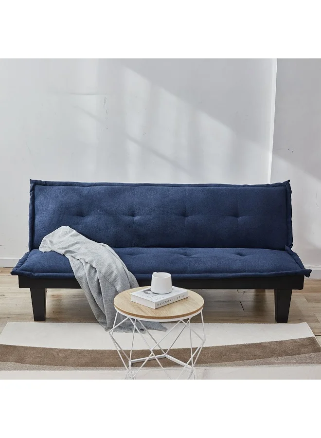 Danube Home Manolo Fabric Sofa Bed Convertible Sleeping Furniture (Blue, 165x80x73cm) k84re