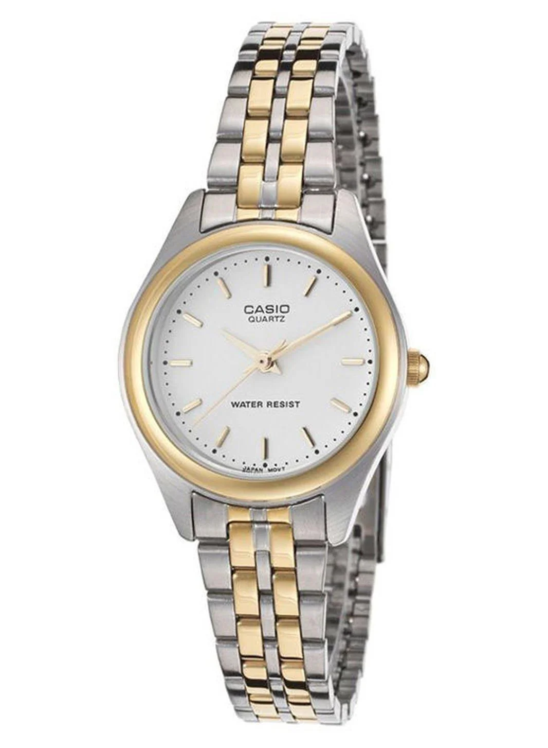 Premium Stainless Steel Analog Watch for Women Water Resistant Two-Tone Silver and Gold Finish (26 mm) 3oq3b