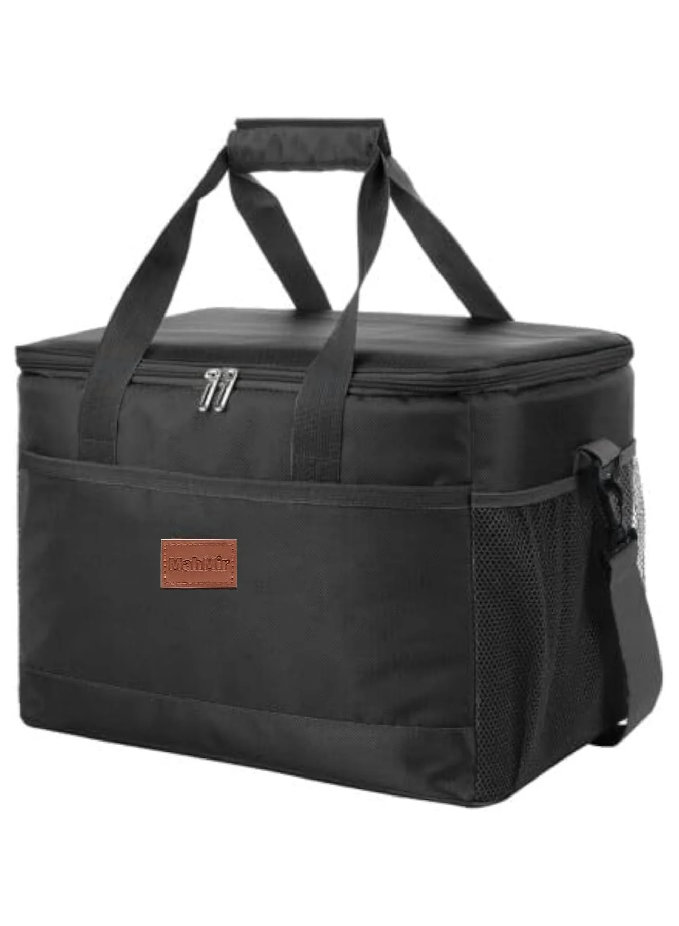Premium Insulated Cooler Bag Large Capacity Waterproof Picnic Lunch Handbag (Black, 33L) 6xhpo