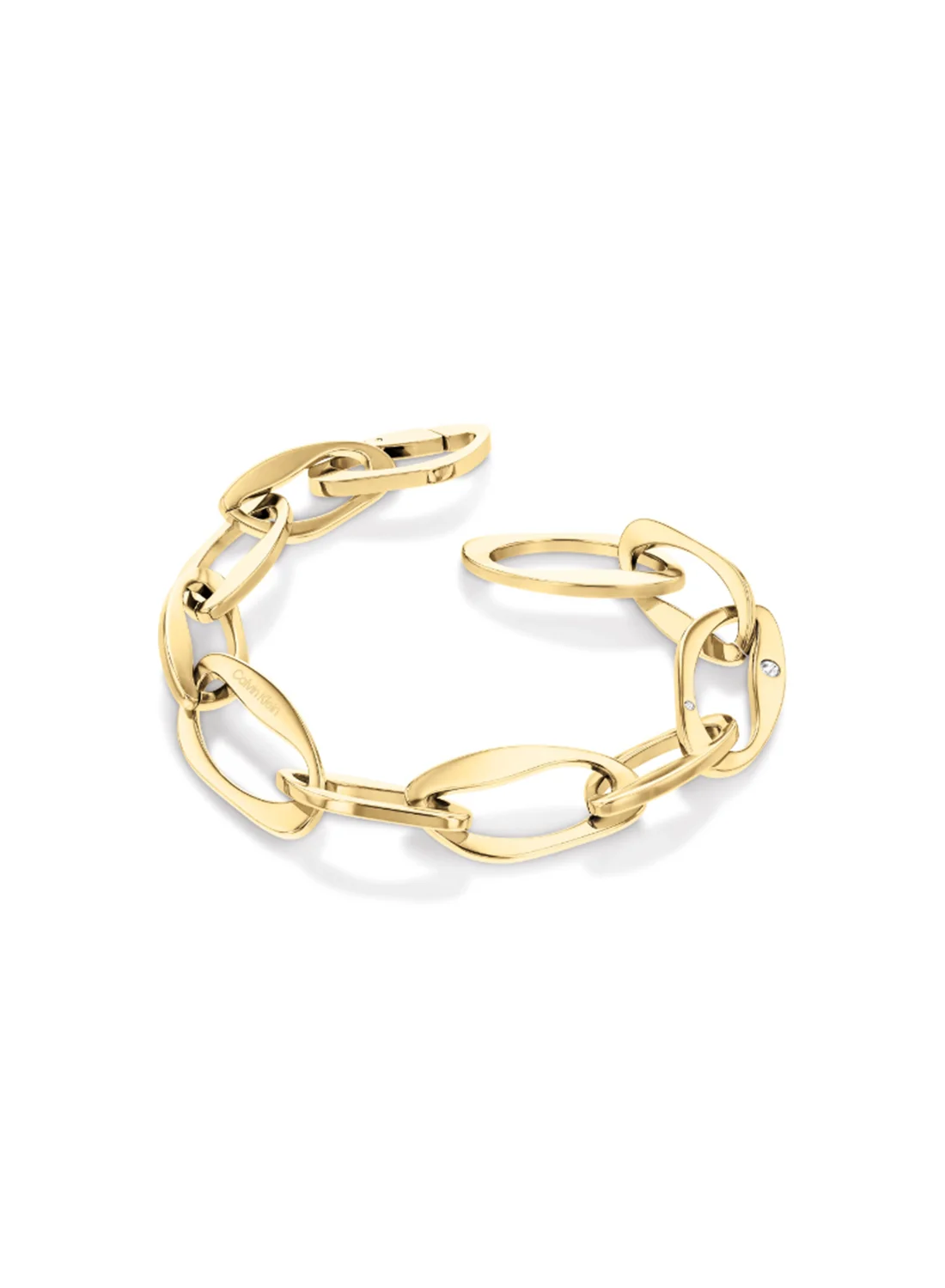 Premium Harmonious Connection Link Bracelet for Women Elegant Polished Stainless Steel Jewelry (One Size) 7f0lr
