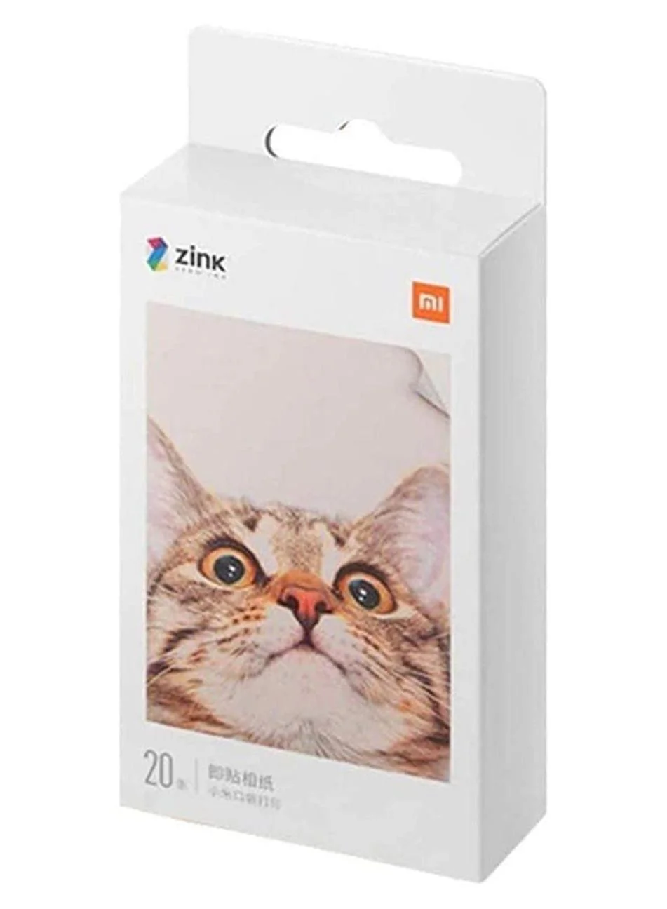 Smart Portable Photo Printer Paper Self-Adhesive Glossy Finish (20 Sheets) 3wu1v