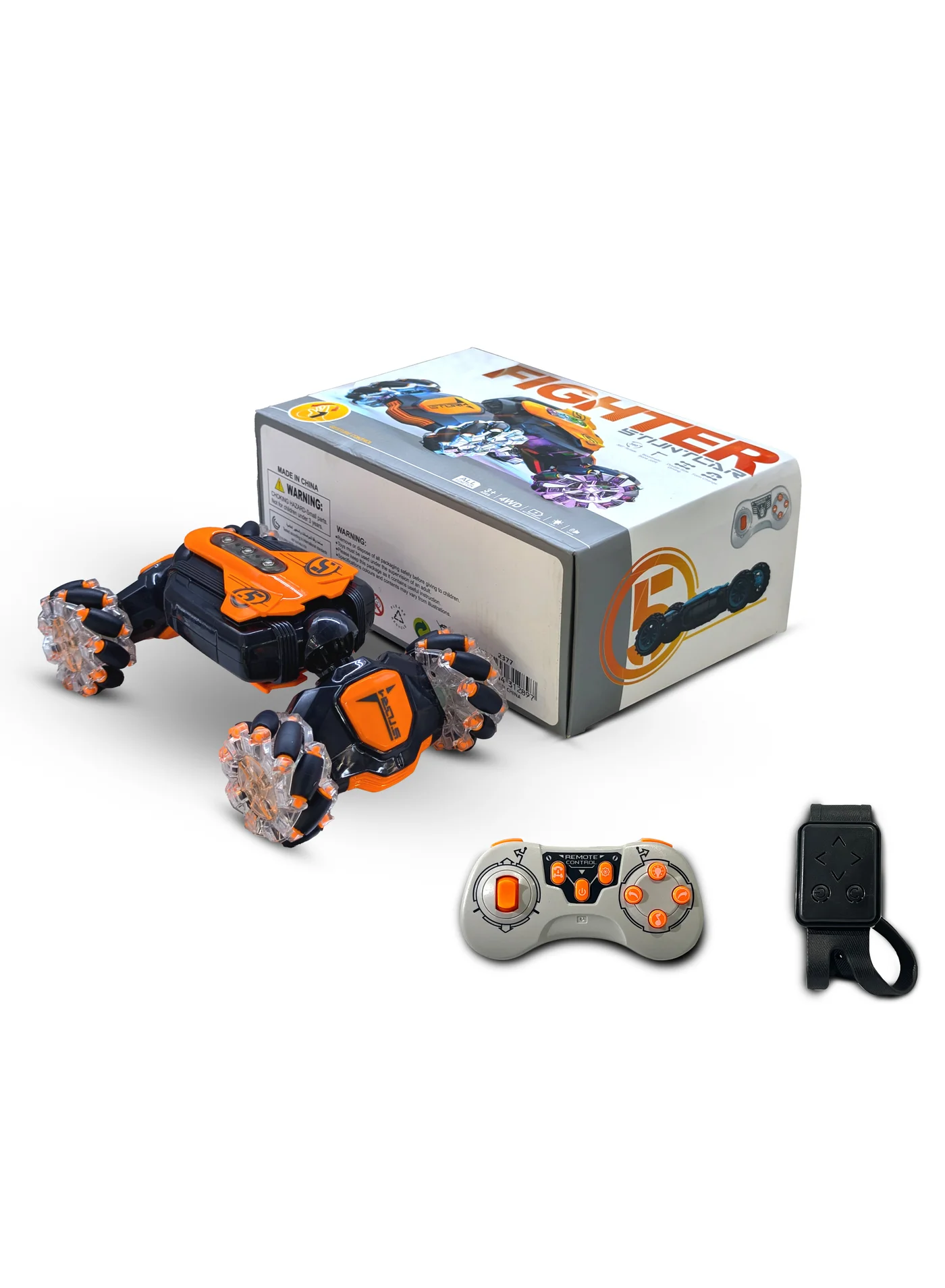 Gesture Sensing RC Stunt Car 4WD 2.4GHz Double Sided Rolling Vehicle for Kids (Blue, 15 cm) jm2vz