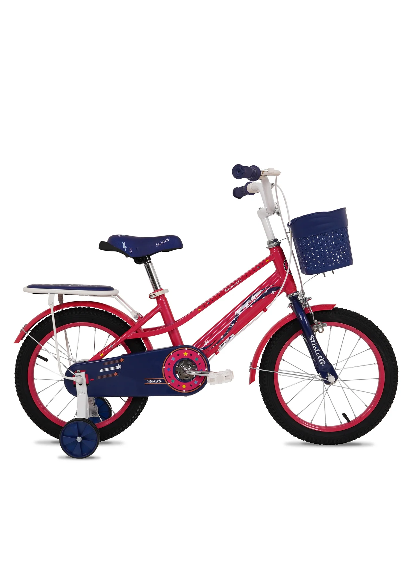 Vaux Starlette Kids Road Bike with Adjustable Seat and Rigid Suspension (Dark Pink, 40.6 cm) r3a83