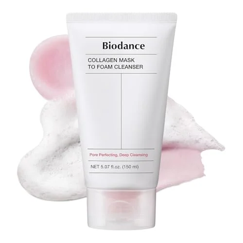 BIODANCE Collagen Mask To Foam Cleanser Pore Care and Hydrating Facial Wash for Sensitive Skin (150 mL) hpxmm