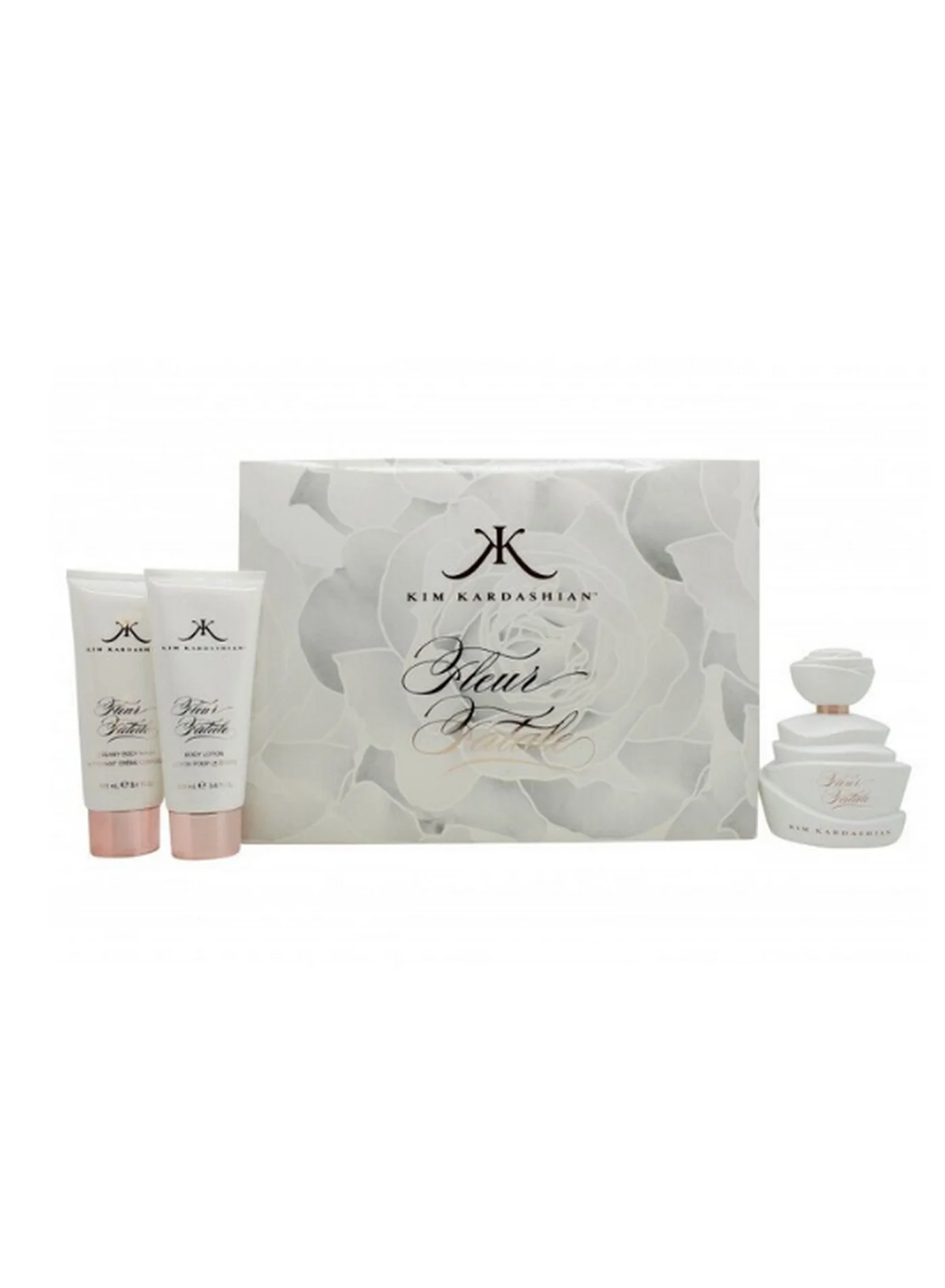 Floral Fragrance Gift Set for Women Eau de Parfum with Body Lotion and Body Wash (100 mL, 3-Piece Set) ectda