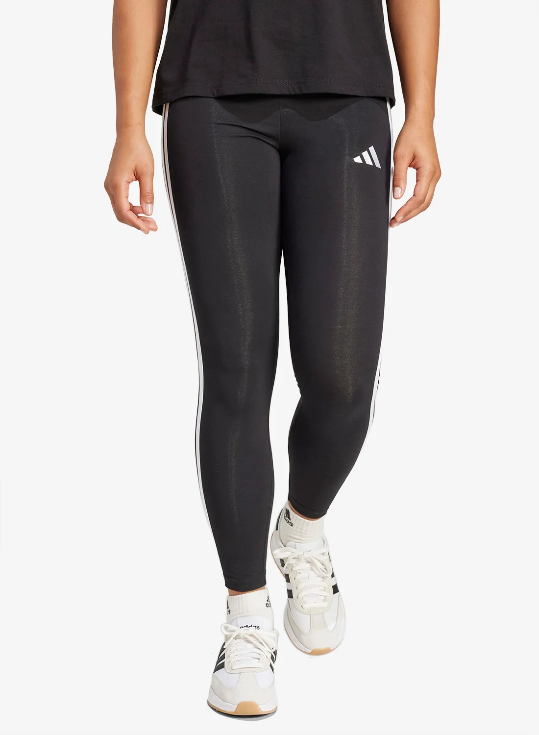 Sport Essential Athletic Leggings High-Waisted Premium Stretch Fabric For Women (Black, Medium) ruint