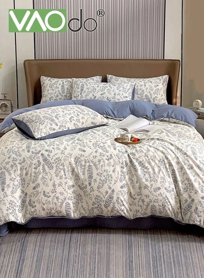 VAOdo 4-Piece Bedding Set Premium Microfiber Soft Comforter and Sheet Collection (King Size) vcoln