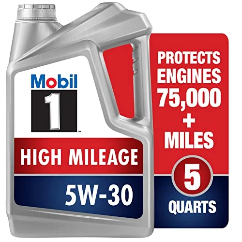 Premium Full Synthetic Motor Oil 5W-30 High Mileage Engine Lubricant (4.73 L) ppu4j