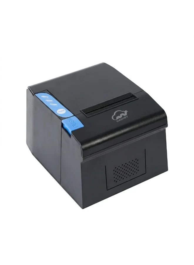 BASEET BAS-164 Thermal Receipt Printer (High-Speed POS System for Retail and Restaurant Billing, 80mm x 80mm) lsnso