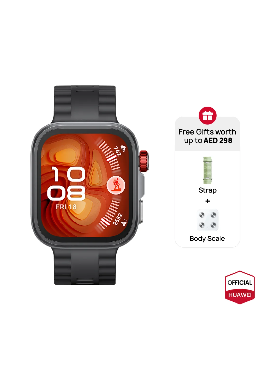 Smart FIT4 Pro Smartwatch with Sapphire Glass and Titanium Case (1.82-inch Display, Black) k4rro