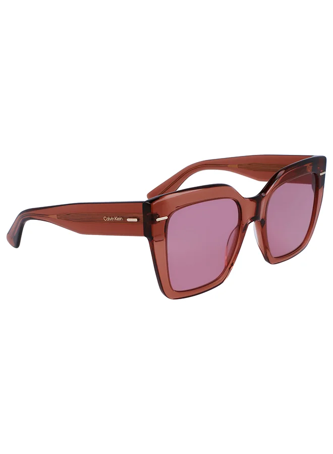 Premium Rectangular Sunglasses for Women Lightweight UV Protection Fashion Eyewear (Brown, 54 mm) vzgq6