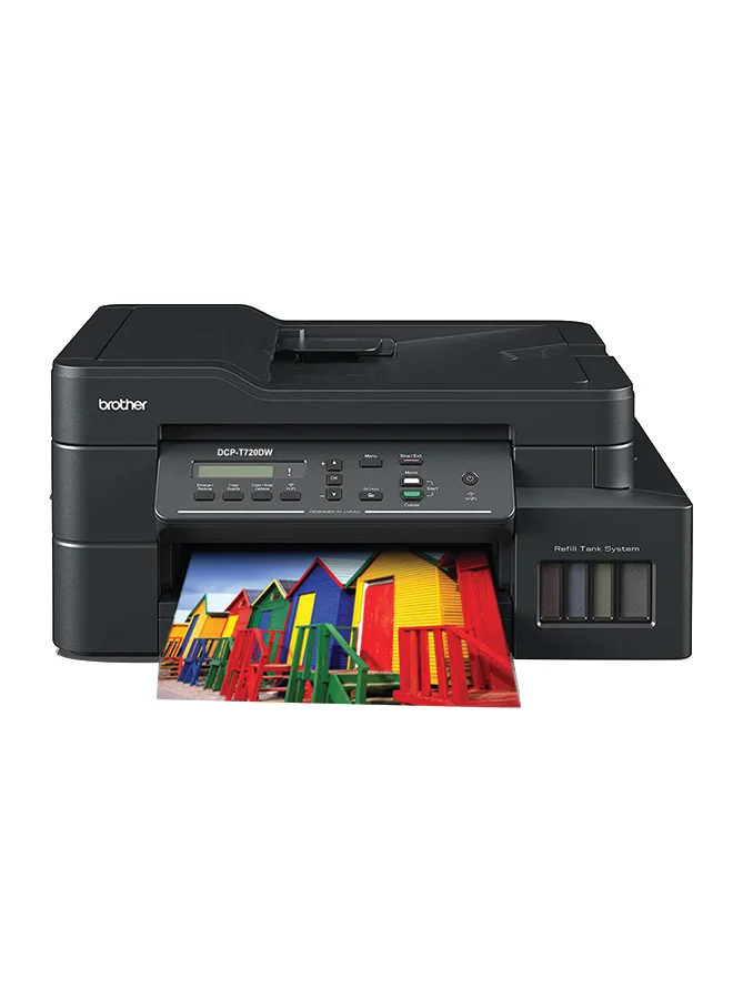 Premium All-In-One Ink Tank Wireless Printer (Black, Compact Desktop Design) gwgra