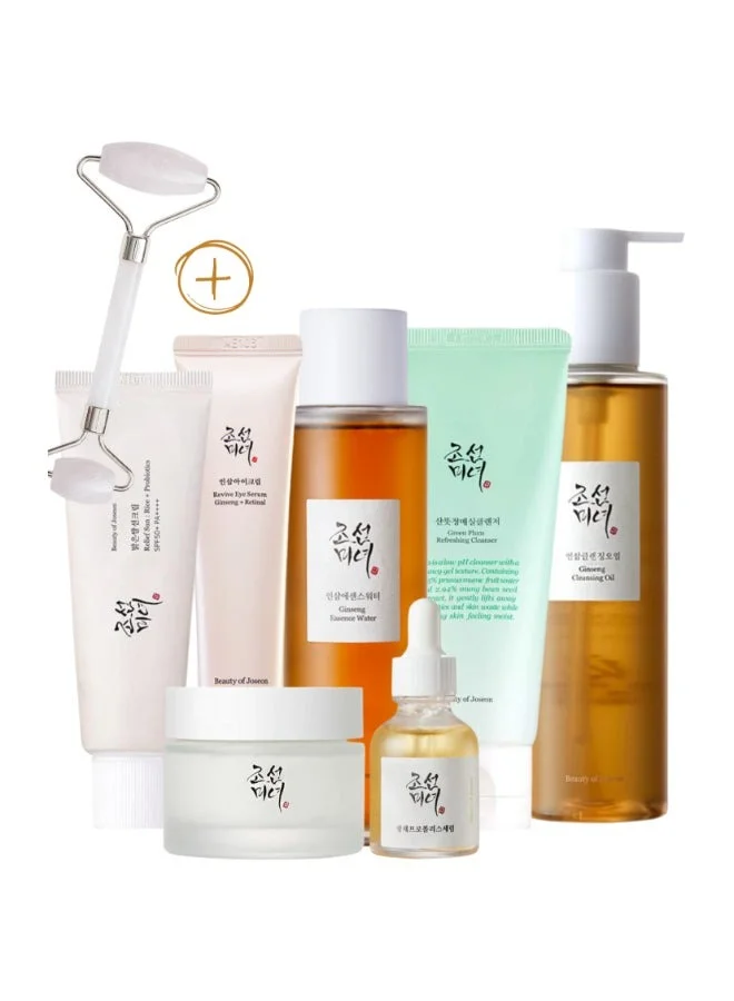 Premium Glow Skin Care Collection Set with Rice Probiotics and SPF50+ Sunscreen (560g) bvxg0