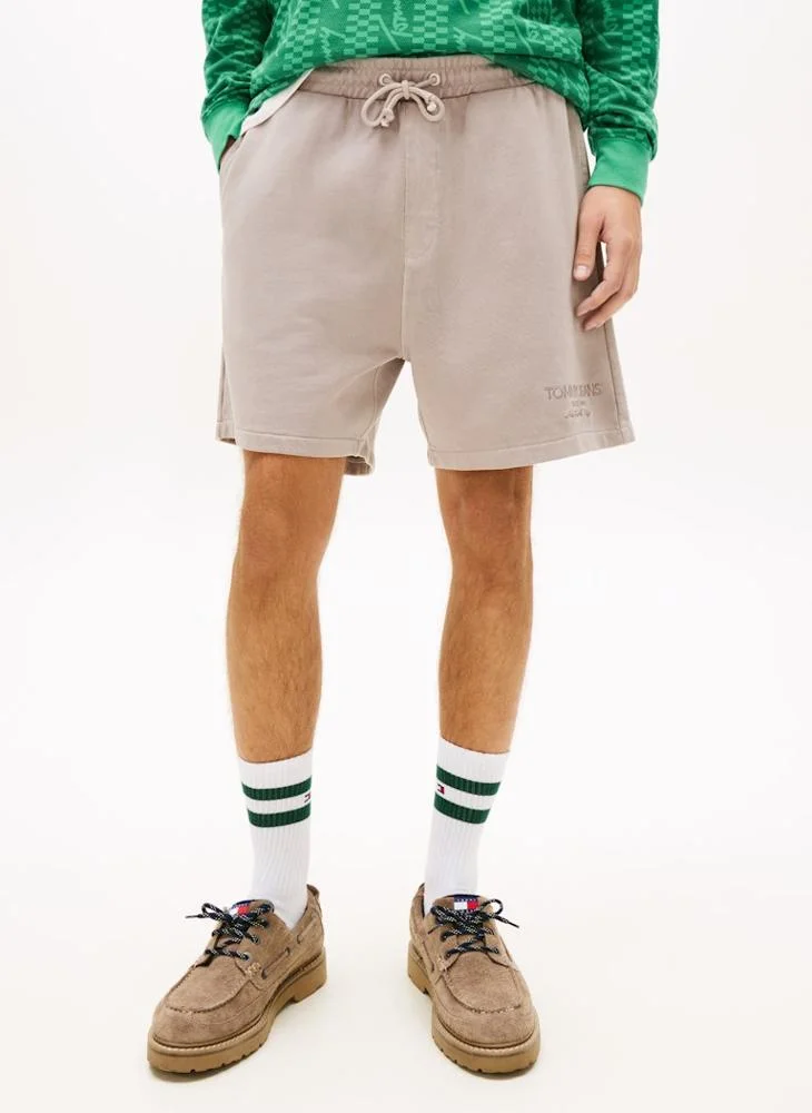Premium Tonal Embroidery Terry Sweat Shorts (Unisex, Casual Comfort Fit) inlx6