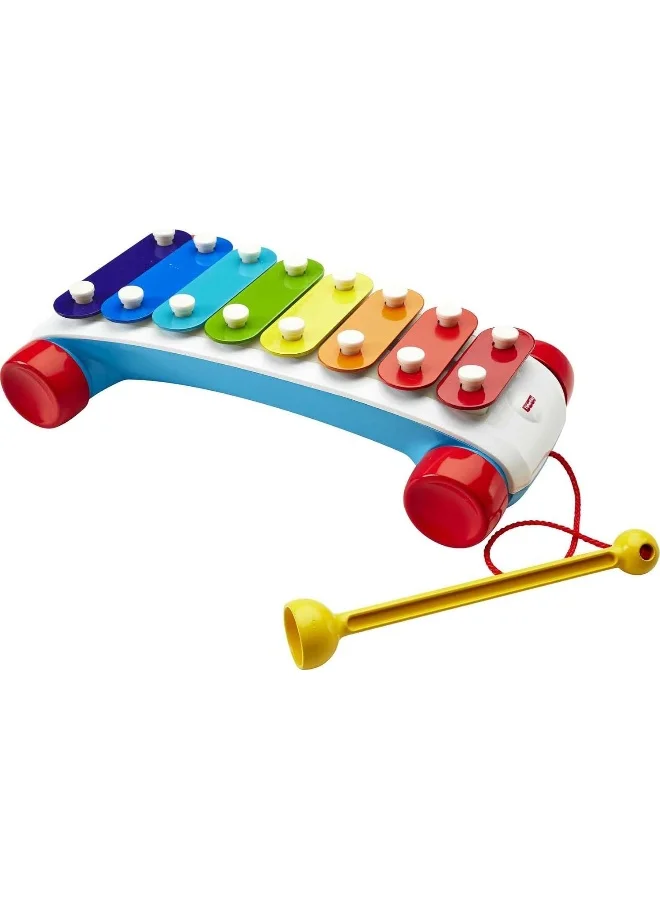Classic Xylophone Musical Pull Toy for Toddlers (Educational Percussion Instrument, 30 cm) 1mblk