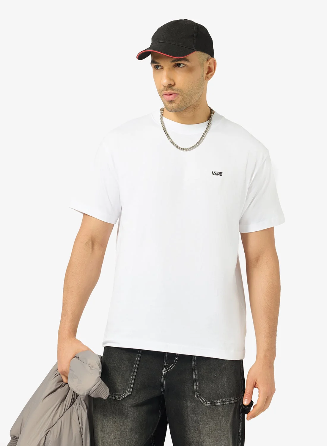 Premium Logo Graphic T-Shirt Casual Crew Neck Short Sleeve Tee for Men and Women (Black, Large) l0wfa