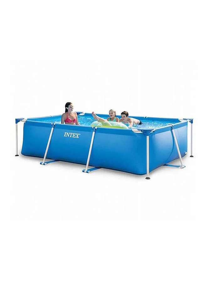 Rectangular Frame Swimming Pool Durable PVC Construction (220x150x60cm) bxog5