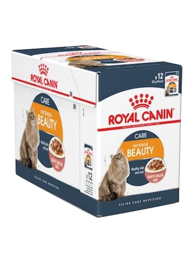 Premium Wet Cat Food for Skin and Coat Health (Pouches, 85g) k7t57