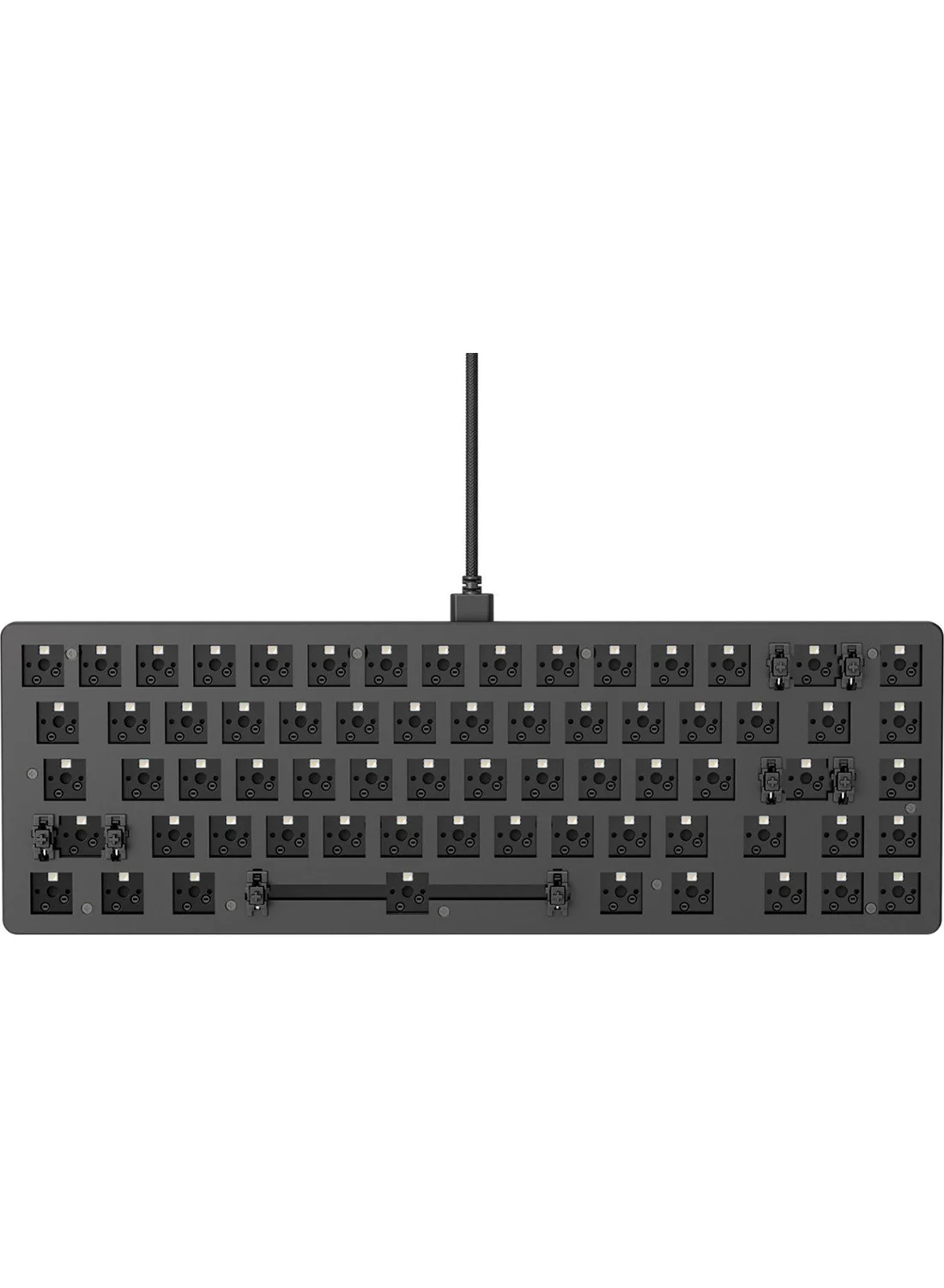 Glorious GMMK V2 65% Barebones Gaming Keyboard (Black, Compact Layout) g3b8s