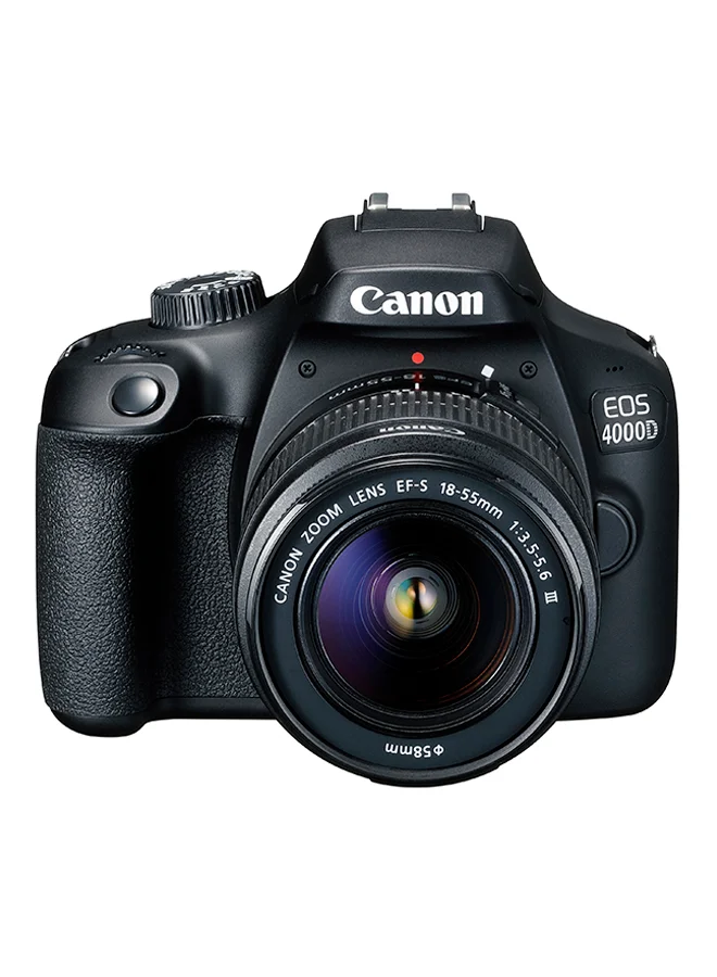 Professional DSLR Camera with 18-55mm Lens Kit 18MP High-Resolution Wi-Fi Enabled (Black, 18MP) d5wtw