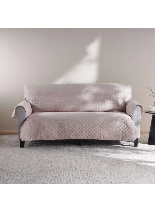 Pan Home Sofa Protector 3 Seater Premium Polyester Furniture Cover (Beige, 3 Seater) 21tb8