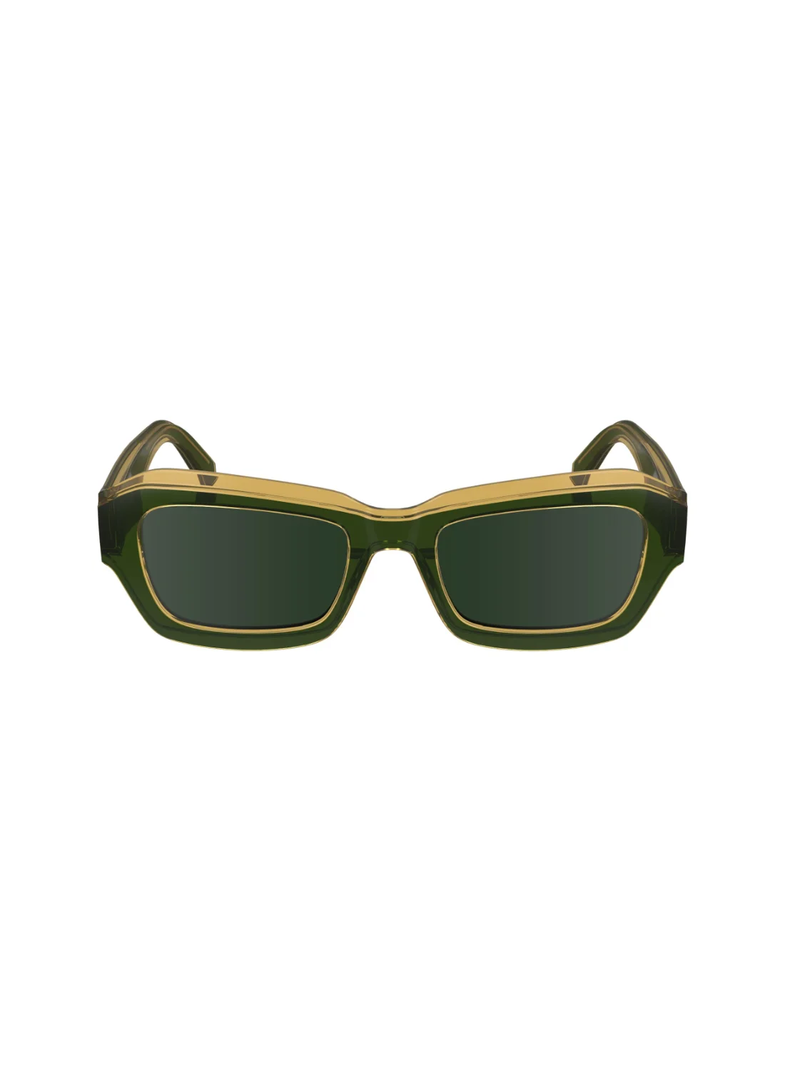 Premium Modified Rectangle Sunglasses for Men and Women (Forest Green, 52mm) lmjfn
